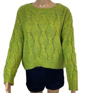 J.O.A Just One Answer Cable Knit Chunky Sweater Size Medium